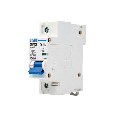 China High Standard Silver Copper JINJI 80A 100A 125A MCB DZ47-125 Plastic Circuit Breakers 6KA 10KA for sale