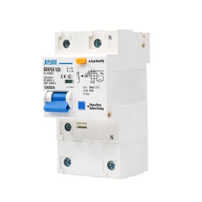 China Plastic Silvery Copper IEC61008 Residual Circuit Breaker AC ID Current Type RCCB 63A 80A 100A 125A High Standard for sale