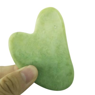 China Body Xiuyan Natural Jade Gua Sha Facial Tools Natural Jade Stone Guasha Board for sale