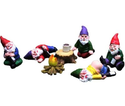 China Europe fairy garden with wine fire gnome quit Swedish toy figure gnome figure for sale