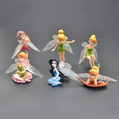 China Wholesale Europe Couple Angel Flower Miniature Garden Kids Toys Fairy Figurine Sets for sale