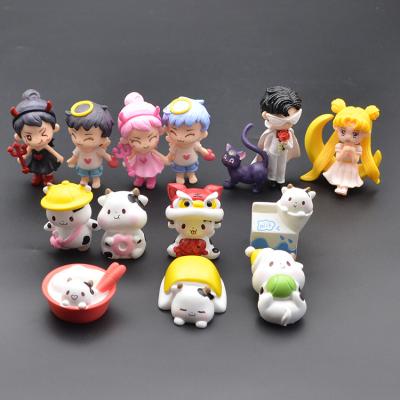 China Boy Girl Themed Europe Resin or PVC Character 3d Figure People Bulk Figurine En Animal Cartoon for sale