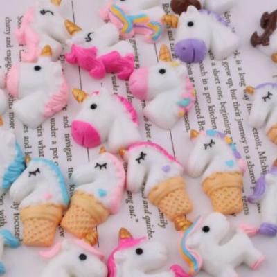 China Europe for shoes and phone decoration flatback charm unicorn planar animal cabochon for sale