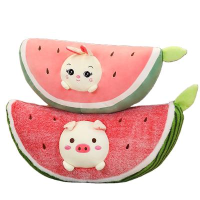 China Cute Soft SLEEP Cushion With Watermelon Shape Semicircle Animal Pillow for sale