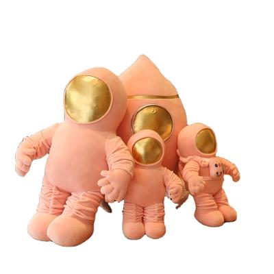 China Crystal Plush Toy Space Astronaut Rocket Spaceship Plush Toy Doll Boy Pillow Child Birthday Gift Soft Home Decoration for sale