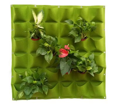 China Poly Garden Hanging Planter Wall Hanging Flowerpot Bag Garden Home Planter Grow Bag for sale