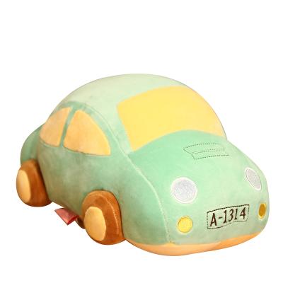 China Plush Beetle Car Model Softly Rest Blue Cushion Stuffed Plush Car Toy for sale