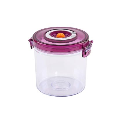 China Airtight Freshness Preservation Vacuum Food Storage Containers Set With Lids With Automatic Vacuum Compressor For Kitchen Pantry Snacks for sale