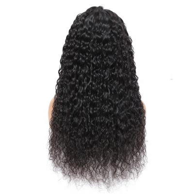 China Wholesale Price Virgin Remy Hair Transparent Swiss Lace 4x4 Lace Closure Wig Unprocessed Water Wave Water Wave for sale