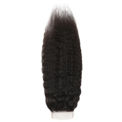 China 2021 New Arrival Brazilian Hair Straight Swiss Curly Lace Closure STRAIGHT for sale