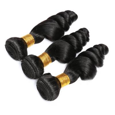 China 10a Loose Wave One Bundle Chemical Peruvian Human Hair Weft Unprocessed Loose Wave Human Hair Donor for sale