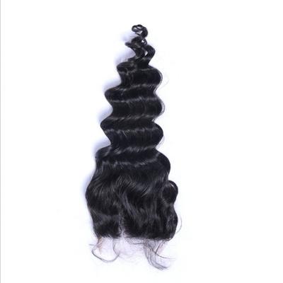 China Cambodian Remy Human Hair 10a Deep Loose 4x4 Lace Closure ,Cheap Natural Lace Closure for sale