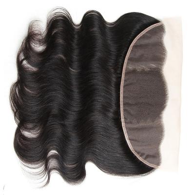 China Wholesale Pure Lace Frontal Human Hair Virgin Human Hair Transparent Swiss Virgin Hair ,Hair Body Wave Closure Frontal Hair 13x4 for sale