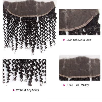 China Deep Curly Hair Products For Black Women Private Label, Raw Vietnamese Mink Hair Extensions 13x4 Deep Curly Headband for sale