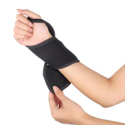 China Breathable Comfortable Heated Wrist Brace Electrically Adjustable Elasticity Pain Relief Heated Wrist Warmers Wrist Heating Pad for sale