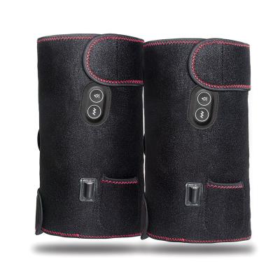 China Convenient Fever Massage USB Heating Knee Covers Electric Heating Knee Vibration Unisex Compress Knee Brace Far Infrared Heat for sale