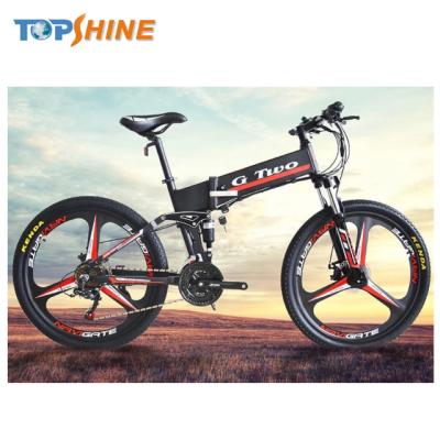 China 350W 48V Folding Luxury Mountain Lithium Battery Electric Bicycle with GPS Electronic Compass for sale