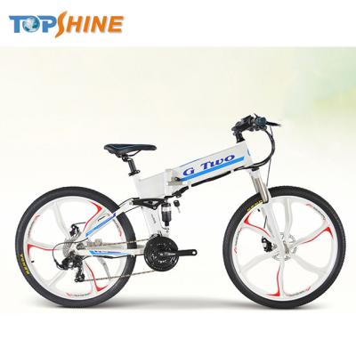 China Aluminum Alloy 48V 350W Power Folding Brushless Mountain Motor Electric Bicycle with CE for sale