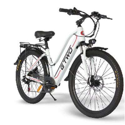 China 24inch 48V 9.6Ah Detachable Lady Battery Luxury City Commuter E-Bike for sale