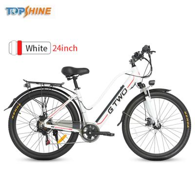 China Support Remote Disable Motors 24 Inch Wheel Student Ebike With Display Time Date Alarm Clock for sale