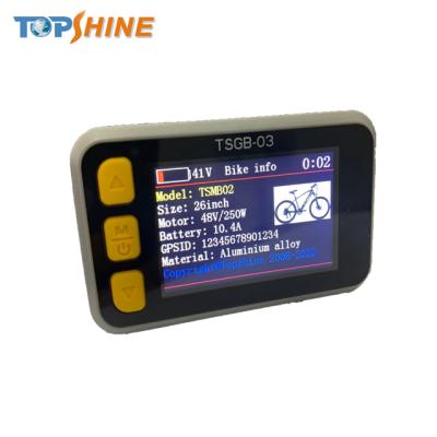 China Electric Colorful Bicycle 4G GPS Odometer With BT RFID Anti Theft System And Calorie Calculation TSGB03 for sale