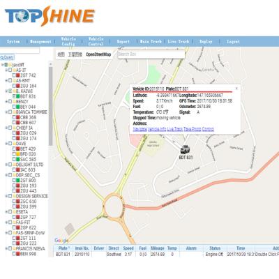 China Tankette Fuel Attendance / Real Time Fleet Management GSM GPS GPRS Tracking Software for sale