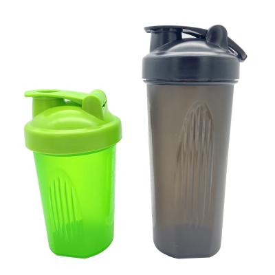 China Sustainable Wholesale PP Plastic shaker Cup Personalized Custom Logo Gym Fitness Protein Sport Cup Shaker Bottle for sale