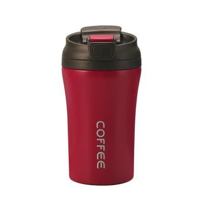 China PORTABLE Stainless Steel Vacuum Coffee Mug with Bounce Lid and Straw for sale