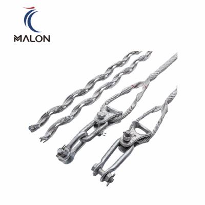 China Glass Clamp Galvanized Steel Shaped Helical Wire Rods For Wire Rope Guying Type Grips For Fiber Cable for sale