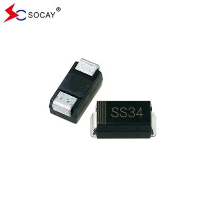 Chine 40VRRM SBD Schottky Diode SS34A 28VRMS 3A I(AV) 0.55 VF DO-214AC à vendre