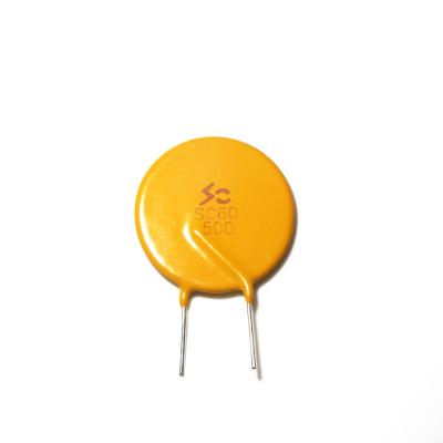 China SOCAY Radial PTC Polymer Resettable Fuse PTCs SC60-185CZ0D For Circuit Protection for sale