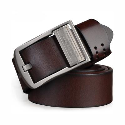 China Hot Selling Vintage Full Grain Cowhide Leather Belt China Factory Custom Logo Men's Belts for sale