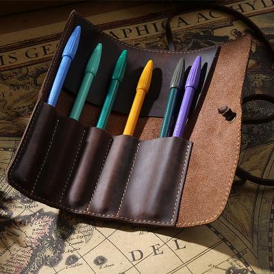 China Schools & Colorful Gift Pen Paint Brush Box Roll Zipper Holder Hot Selling Pencil Filter Handsome Desks Up Organizer For Student for sale