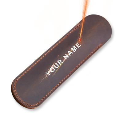 China Schools & Free Shipping Office School Pencil Case Luxury Genuine Leather Pocket Supplies Retro Pen Bag Creative Professional Custom Made for sale