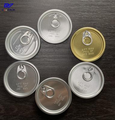 China 211 300 Aluminum Easy Open Lid For Tin Can Packaging Clear Smooth Surface for sale