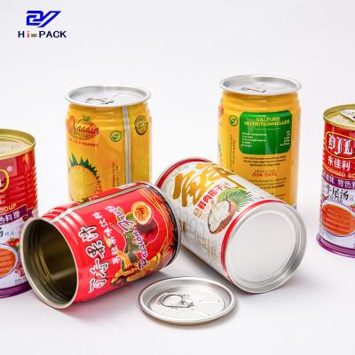 중국 Round Metal Tin Canisters Empty 330ml Tinplate Food Packaging Metal Tins For Drinks 판매용