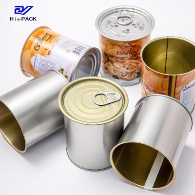 China Infant Formula Empty Tin Can 450 Gram Tall Round Tin Containers for sale