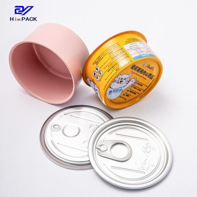 China 300g 350g 500g 720g Big Round Tin Containers Tin Packaging For Food for sale