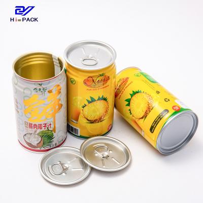 China 310ml Beverage Metal Drink Can Empty Food Grade Coffee Tin Packaging for sale