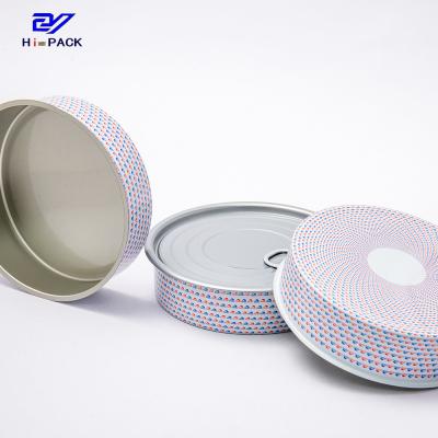 China Round Food Tin Packing 99x27mm Tin Food Cans 180ml Customized for sale