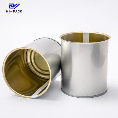 China Peel Off Opening Round Tin Can D73x85mm Tin Packaging For Food for sale