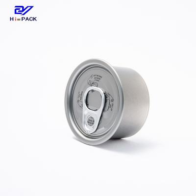 China Silver 50g Round Tuna Can 60ml Tin Can For Food Packaging for sale