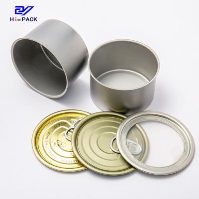 China 210ml Empty Tinplate Tuna Can 50gsm 100gsm Canned Food Packaging for sale