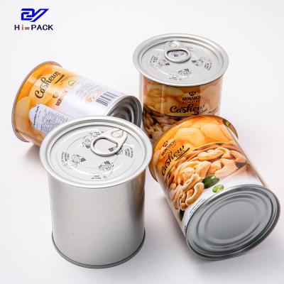 China Wear Resistant Protein Powder Tin Can Pop Top Circular Tin Containers for sale