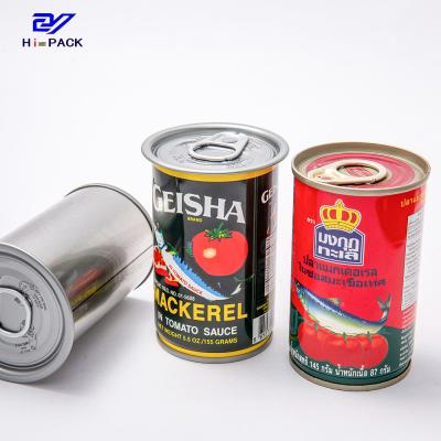 China D53*88mm Seamless Tin Containers 50gsm Tin Can For Food Packaging for sale