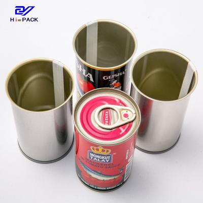 China 180ml Food Grade Metal Container Tin Cans For Food Packaging for sale