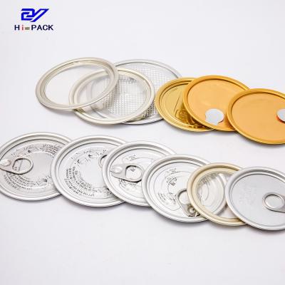 China Easy Open Dog Can Food Lids Metal Or Aluminum Lids For Tins Silver Gold for sale