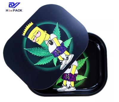 China Customized Weed Rectangle Tin Box With Lid Custom Weed Packaging Can zu verkaufen