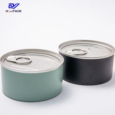 China Customizable Weed Packaging Can With Aluminum Lid Metal Lid Plastic Cap Or Peel Of Lid for sale