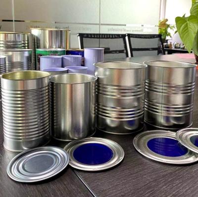 China Food Safety 900 Gram Milk Powder Tinplate Storage Can , Round Metal Tin Can With Aluminum Foil For Milk Powder for sale